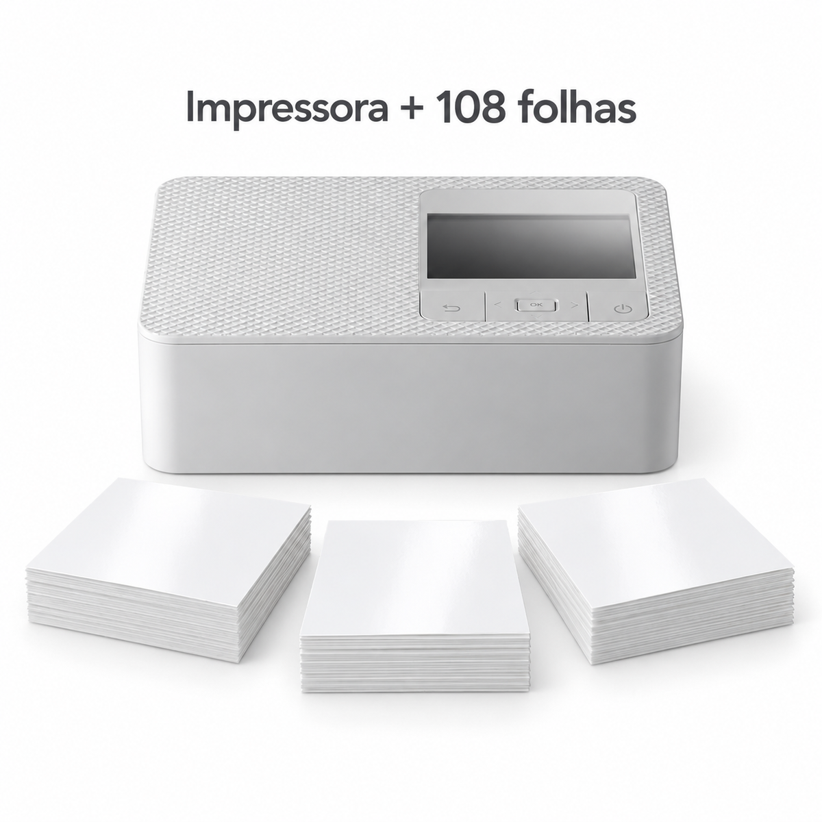 Impressora Fotográfica Compacta com Ecrã