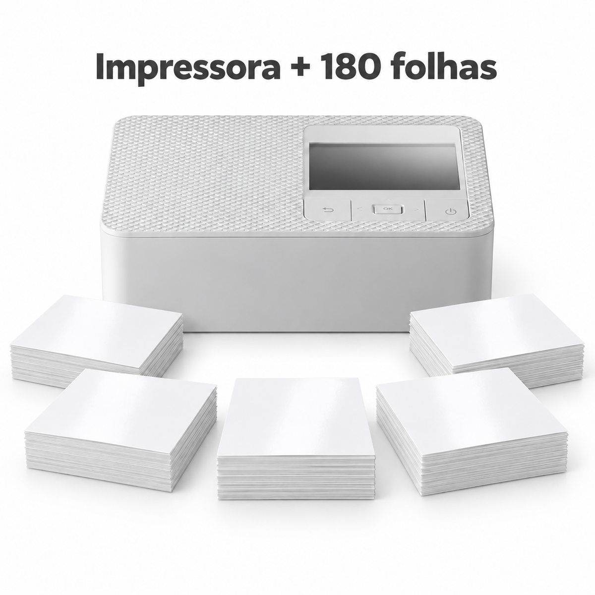 Impressora Fotográfica Compacta com Ecrã