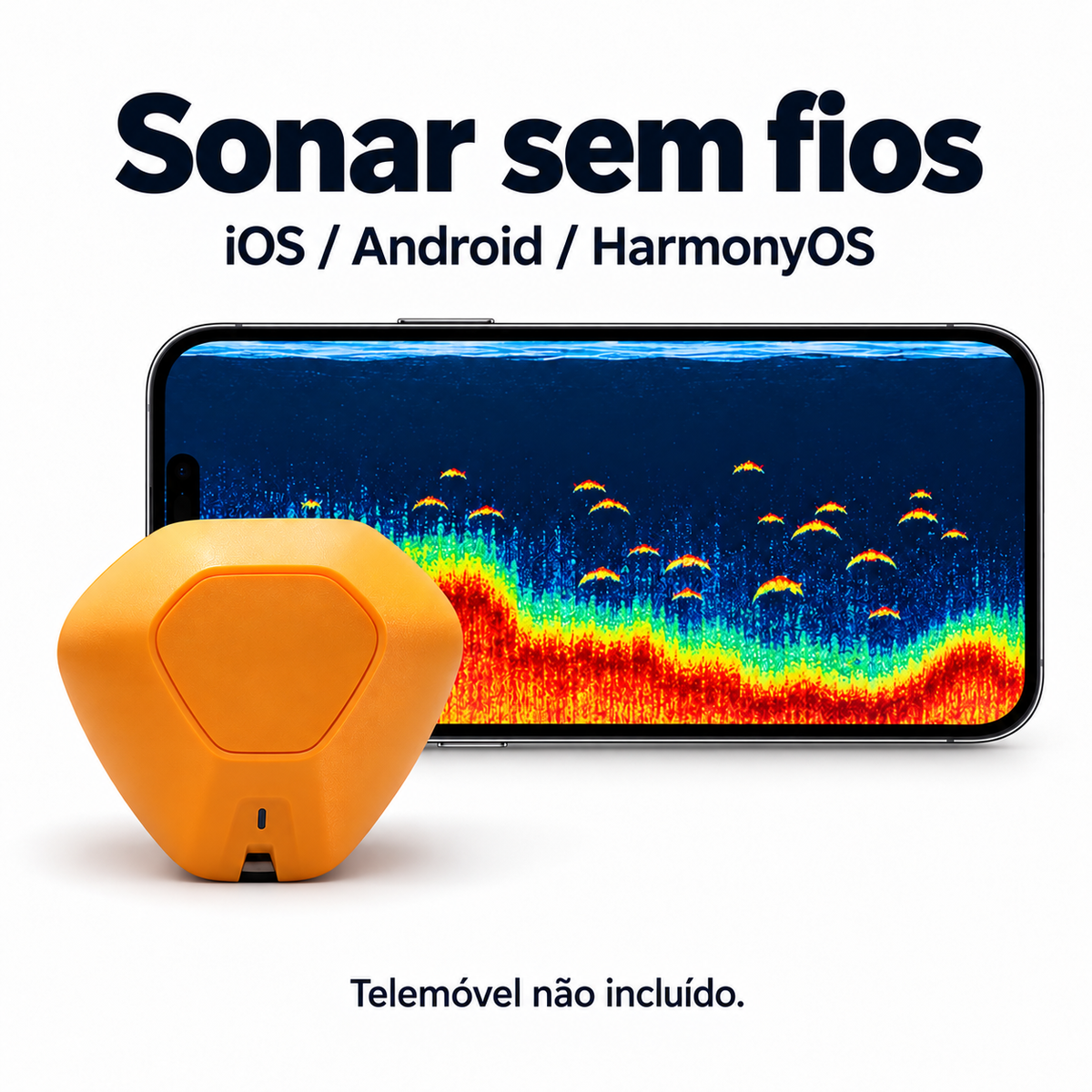 Sonar Portátil Sem Fios para Pesca